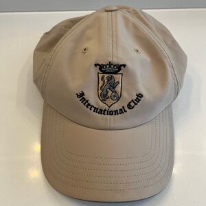 Men’s adidas golf international club tan embroidered adjustable golf hat